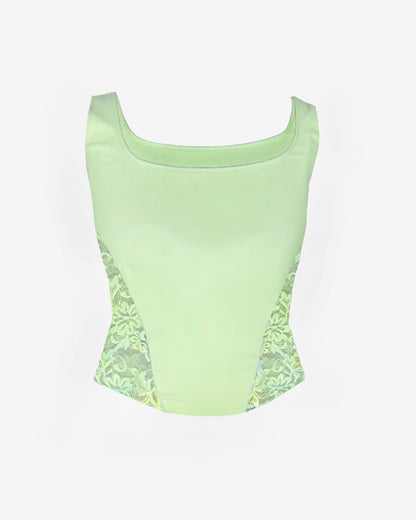 my lucky clover top green